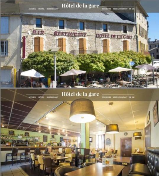 Hotel De La Gare Sévérac-le-Château Esterno foto